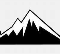 Image result for Snow Mountain Clip Art Black and White