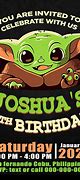 Image result for Disney Baby Yoda Party Invitation