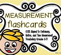 Image result for Measurement Flash Cards