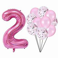 Image result for Pink Number Balloons