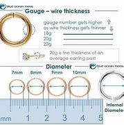 Image result for Nose Piercing Size Chart