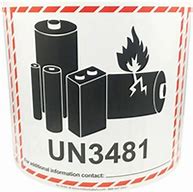Image result for un3481 batteries labels