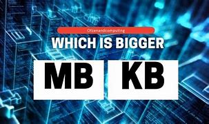 Image result for Kb or MB
