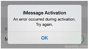 Image result for Error Occurred during Activation iPhone