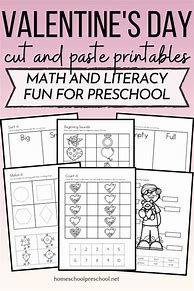 Image result for Preschool Valentine Cut and Paste