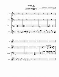 Image result for Little Apple Sheet Music