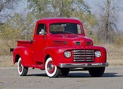 Image result for 1950 Ford Pickup Red