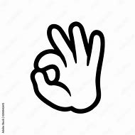 Image result for OK Hand Sign Cartoon