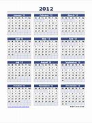 Image result for Yearly Calendar Template Excel
