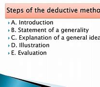 Image result for What Is the Deductive Method
