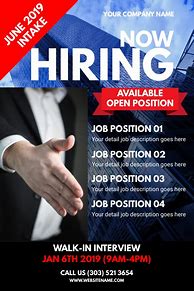 Image result for Free Template for Hiring Posters