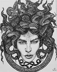 Image result for Medusa Ink Drawing