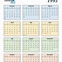 Image result for 1993 calendars yearly event