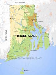 Image result for Rhode Island Physical Map