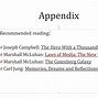 Image result for Appendix List Example