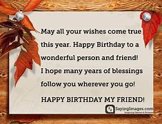 Image result for Birthday Wishes Words for Friend