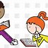 Image result for Little Girl Reading a Book Clip Art