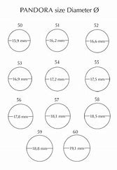Image result for Pandora Ring Size Chart