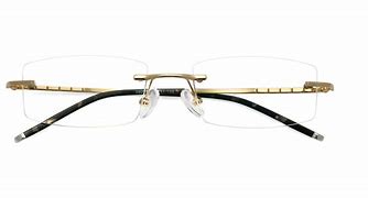 Image result for Semi Rimless Rectangle Eyeglasses
