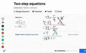 Image result for Khan Academy 2 Step Equations