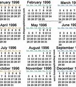 Image result for June 1996 Calendar