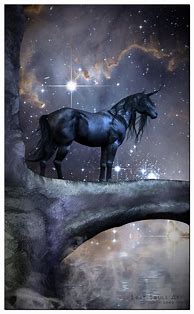 Image result for Black Unicorn Painting