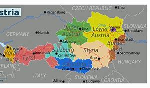 Image result for Large Map of Austria