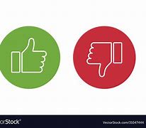 Image result for Red Outlined Thumbs Up and Down Emoji