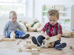 Image result for Children Playing with Wooden Toys