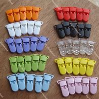 Image result for Plastic Pacifier Clips