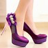 Image result for Purple High Heel Shoes