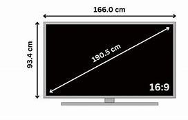 Image result for Sony 75 Inch TV X90j Size Chart