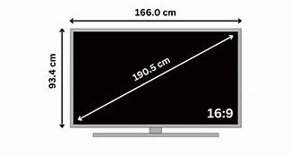 Image result for TCL 75 Inch TV Dimensions