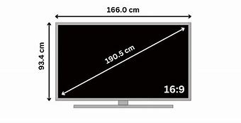 Image result for 75 Inch TV Dimensions Cm