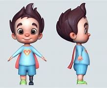 Image result for 2D Cartoon Character Kid