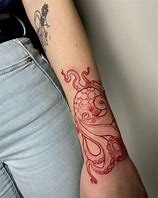 Image result for Red Octopus Tattoo