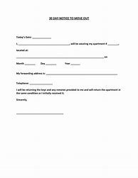 Image result for 30-Day Notice Template for Moving Out