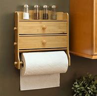 Image result for bamboo paper towels holders