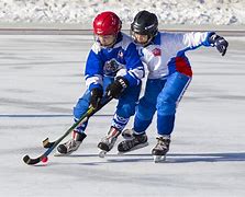 Image result for Playing Ice Hockey Snow