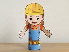 Image result for Construction Worker Craft Printable
