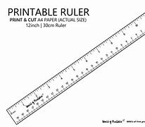 Image result for 30 Cm Ruler Printable