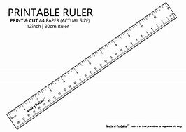 Image result for Inch Ruler Measurements Actual Size