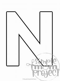 Image result for Letter N Template in Pink