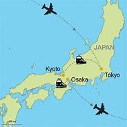 Image result for Map of Japan Showing Tokyo Osaka and Kyoto