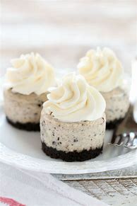 Image result for Oreo Cookie Mini Cheesecakes