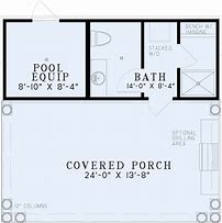 Image result for 1 Bedroom Pool House Floor Plans