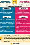 Image result for What Is the Difference of Advise and Advice