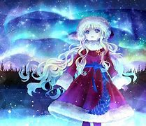 Image result for Cute Anime Girl Snow
