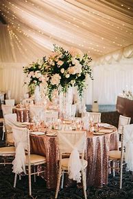 Image result for Rose Gold Table Decor