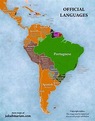 Image result for Language Map of South America